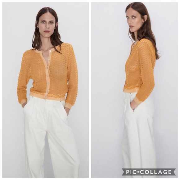 Zara | Textured Weave Cardigan - Picture 4 of 14